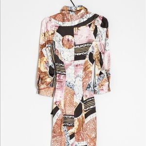 Just Cavalli Silk City Map Shirtdress size 40/6